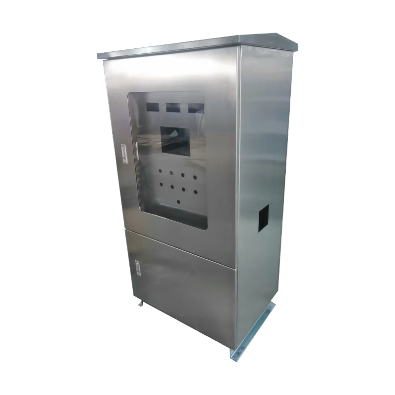 Gabinete de controle visual externo em aço inoxidável